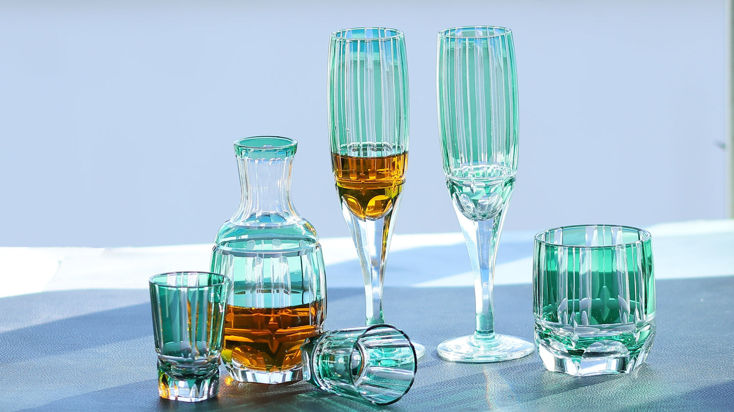 Set Of Hand Engraved Glasses