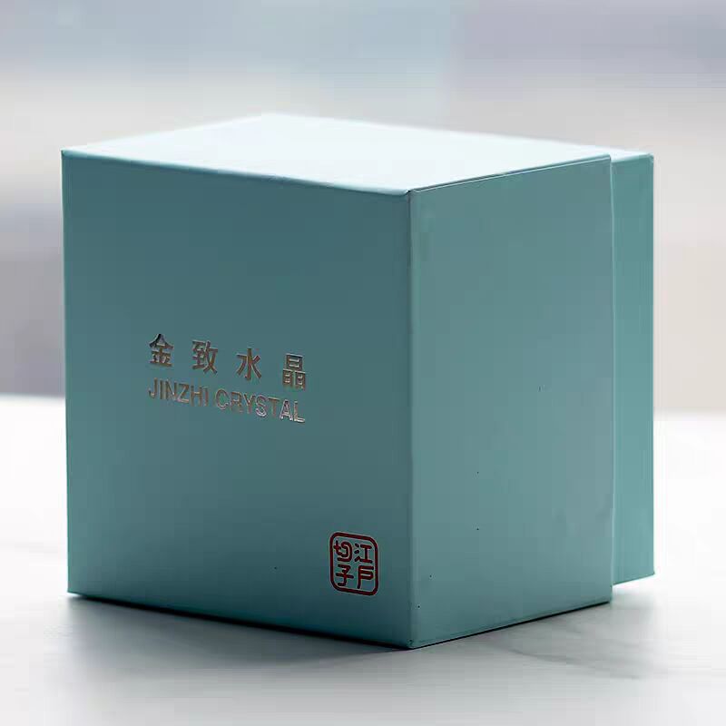 JP-045 Green and Transparent Color overlaid Crystal Glass Highball Glass Tumblers---Hand engraved big diamond Patterns