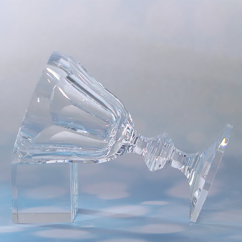JP-081 200 ml Luxury K9 Crystal Glass Wine Glass Hand Cut Beveled Geometry Goblet