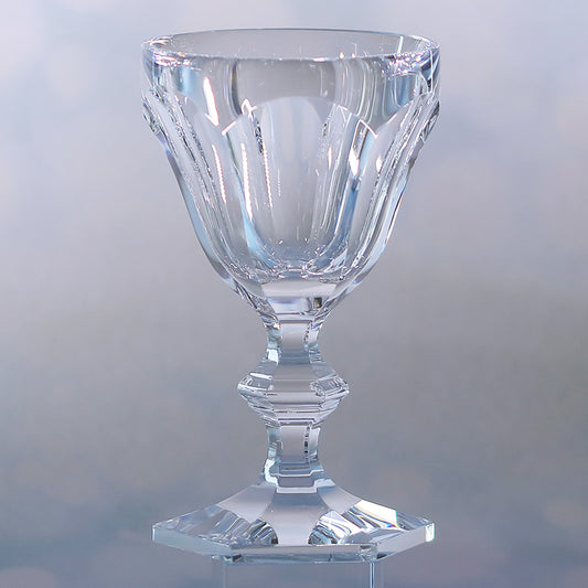 Primary image of JP-081 200 ml Luxury K9 Crystal Glass Wine Glass Hand Cut Beveled Geometry Goblet - hand-cut crystal glassware