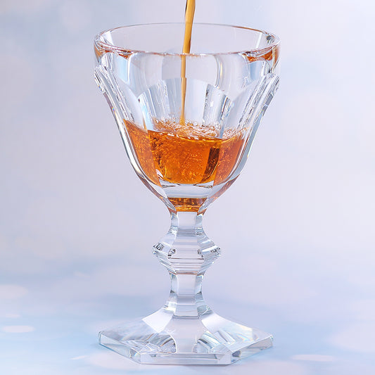 JP-081 200 ml Luxury K9 Crystal Glass Wine Glass Hand Cut Beveled Geometry Goblet