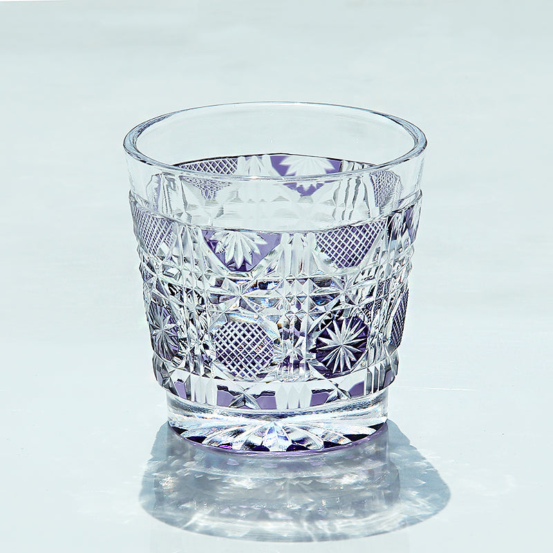 QJ-07 New Purple 35ml edo kiriko sake glass 1 oz min shot glasses for whiskey, vodka, tequila