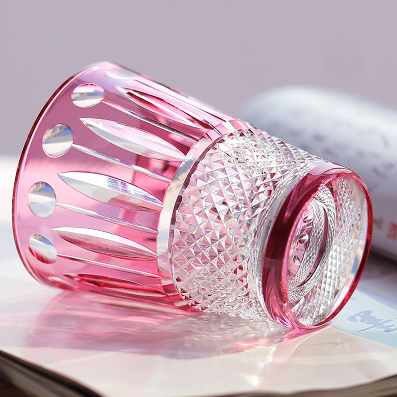 Hand Cut To Clear Multi-Color Crystal Glass Barware Timeless Collection Old Fashioned Glass Cocktail Glass Champagne Glass Water Goblet