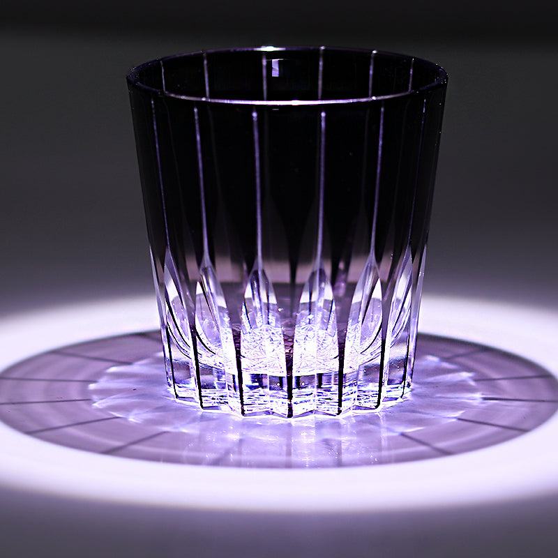 JP-050-6 320ml Hand Cut To Black Whiskey Glasses Edo Kiriko's Asterism Patterns Old Fashioned Tumblers