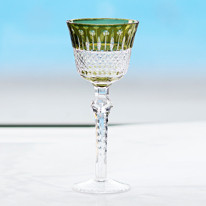 Hand Cut To Clear Multi-Color Crystal Glass Barware Timeless Collection Old Fashioned Glass Cocktail Glass Champagne Glass Water Goblet