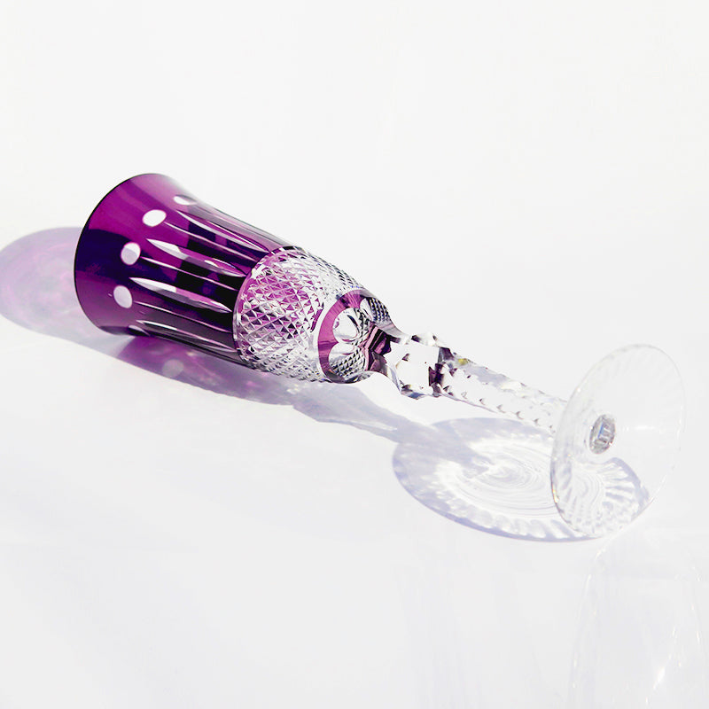 Hand Cut To Clear Multi-Color Crystal Glass Barware Timeless Collection Old Fashioned Glass Cocktail Glass Champagne Glass Water Goblet