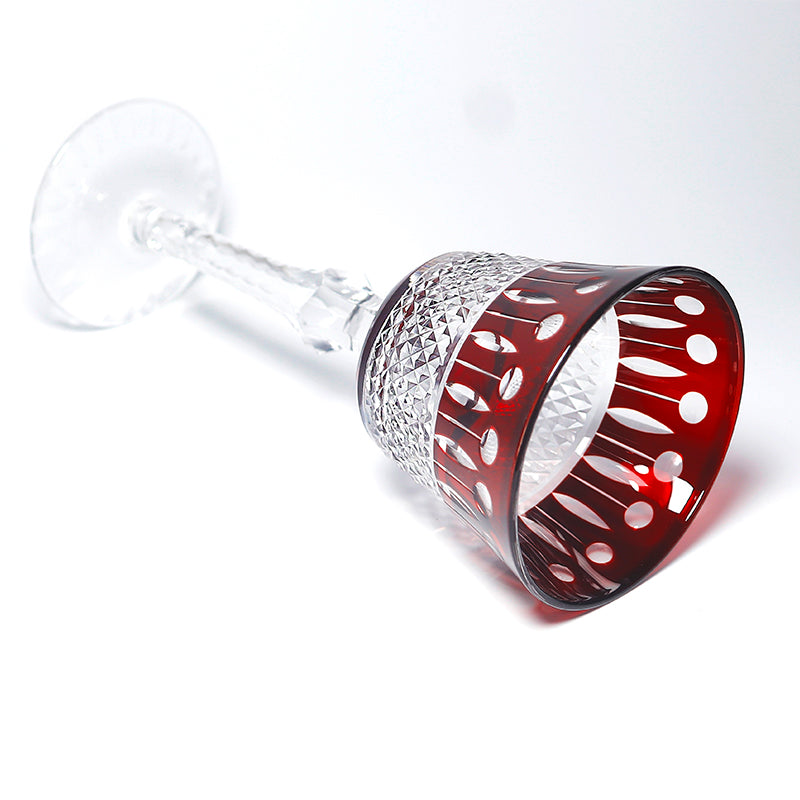 Hand Cut To Clear Multi-Color Crystal Glass Barware Timeless Collection Old Fashioned Glass Cocktail Glass Champagne Glass Water Goblet