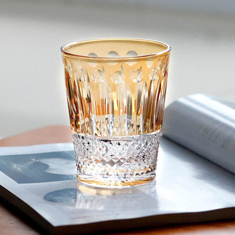 Hand Cut To Clear Multi-Color Crystal Glass Barware Timeless Collection Old Fashioned Glass Cocktail Glass Champagne Glass Water Goblet