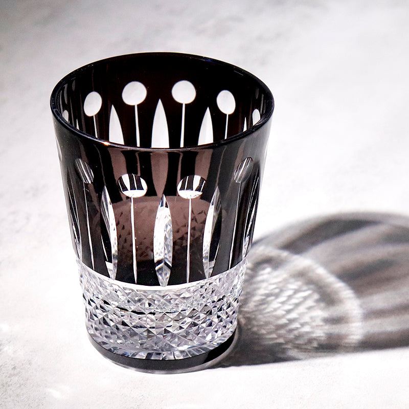 Bohemian Style Hand-cut Crystal Glass Tumbler 10oz