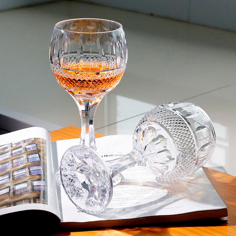 Hand Cut To Clear Multi-Color Crystal Glass Barware Timeless Collection Old Fashioned Glass Cocktail Glass Champagne Glass Water Goblet