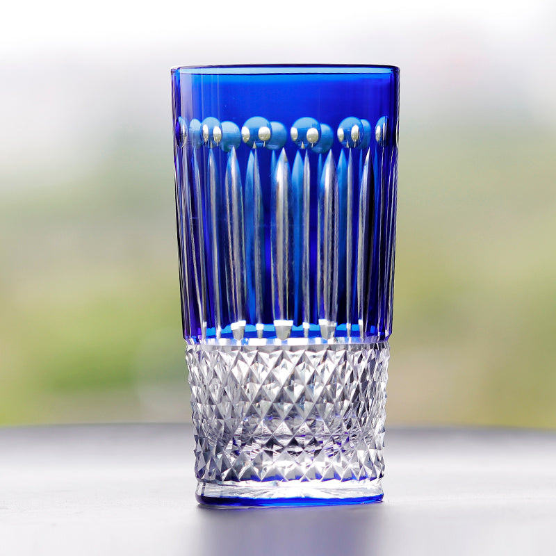 Hand Cut To Clear Multi-Color Crystal Glass Barware Timeless Collection Old Fashioned Glass Cocktail Glass Champagne Glass Water Goblet