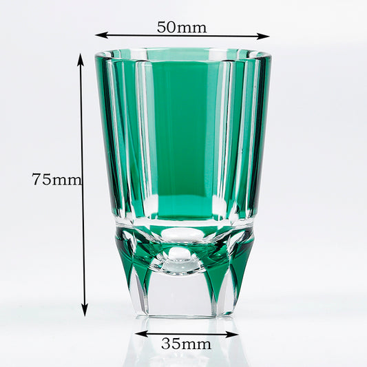 JP-058-1 60ml Handmade Sake Barware Edo Kiriko with Hand Engraved Bamboo Stem Design