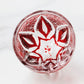JP-020  45 ML Hand Cut To Clear Colored Glass Shot Glass Sake Cup With Engraved candela phoenix tail feathers  pattern