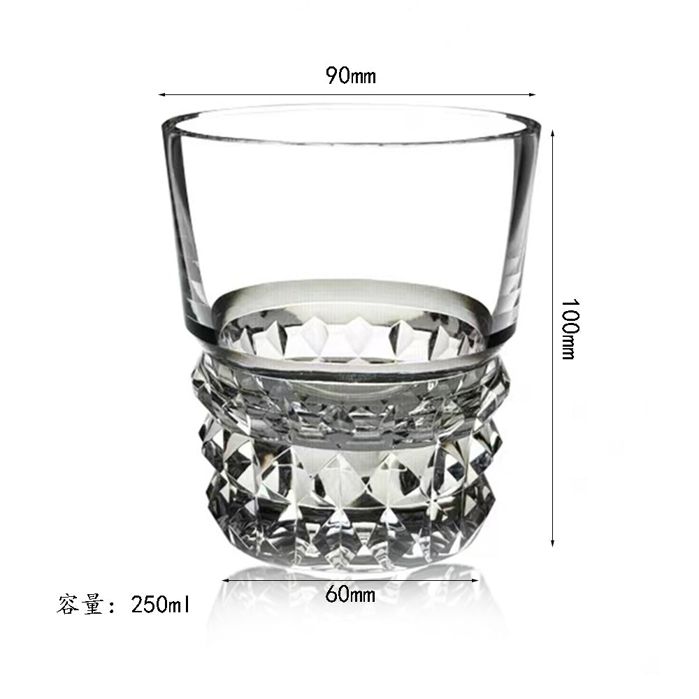 JP-072 250 ml  Edo Kiriko Handcrafted Crystal Whisky Glasses With Gift Box