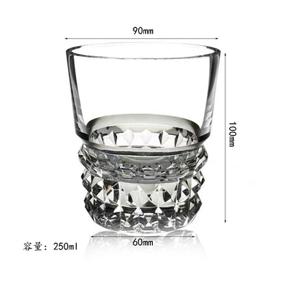 JP-072 250 ml  Edo Kiriko Handcrafted Crystal Whisky Glasses With Gift Box