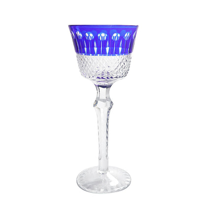 Hand-Cut Crystal Wine Glass Green