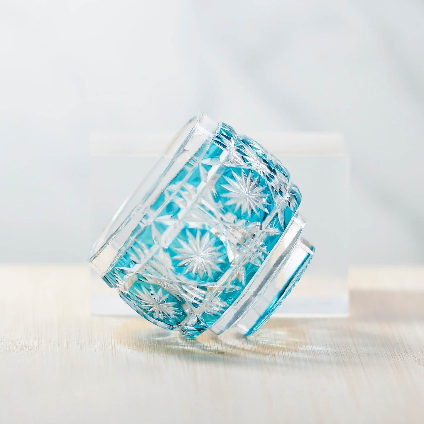 Japanese Style Crystal Sake Glass – 65ml Cut Design