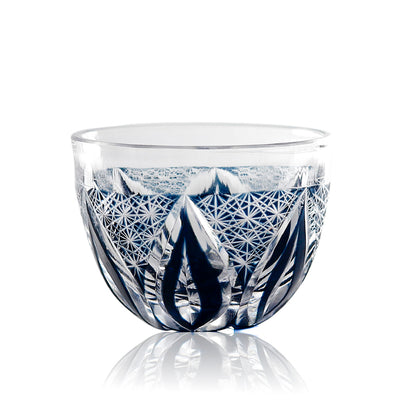 Teardrop Star Edo Kiriko Globe Sake Glass 35ml