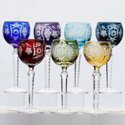 Bohemian Style Crystal Handmade Wine Glass