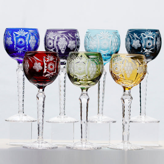 Bohemian Style Crystal Handmade Wine Glass