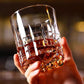JP-044 36 cl Large Handcrafts Clear Old Fashioned Whiskey Glasses Cylindrical With Edo Kiriko‘s Carved Crosshatching Of Lines Design