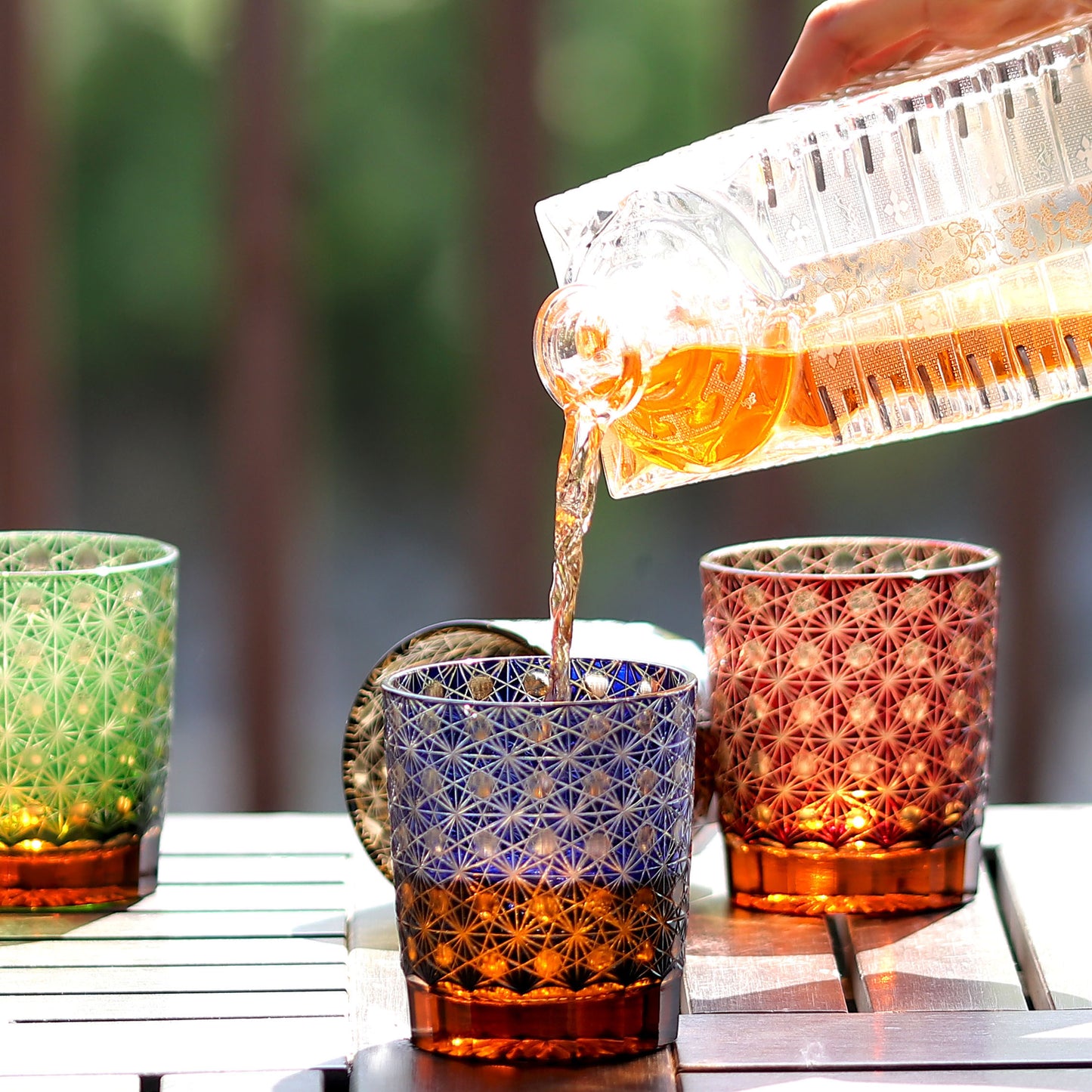 Classic Edo Kiriko Glass Tumbler 9oz