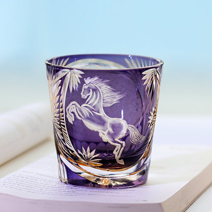 Galloping Horse Whiskey Glass 11oz