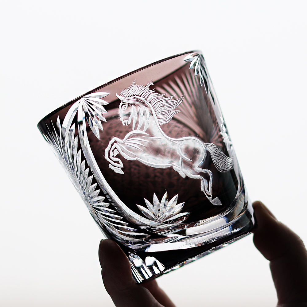 Galloping Horse Whiskey Glass 11oz