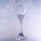 JP-085 175 ml Clear K9 Crystal Glass Champagne Flute With Hand Cut Etched Deep Orgue Bevel Design