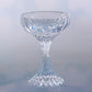 JP-083 125 ml Clear K9 Crystal Glass Champagne Coupe With Hand Cut Etched Deep Orgue Bevel Design