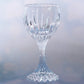 JP-084 250 ml Clear K9 Crystal Wine Glass Goblet With Hand Cut Deep Orgue Bevel Design Stem Glass For Water Beverages