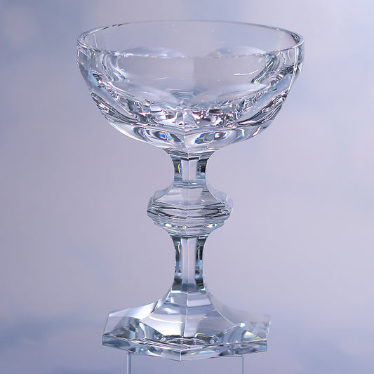 JP-082 125 ml Luxury K9 Crystal Glass Champagne Coupe Hand Cut Beveled Geometry
