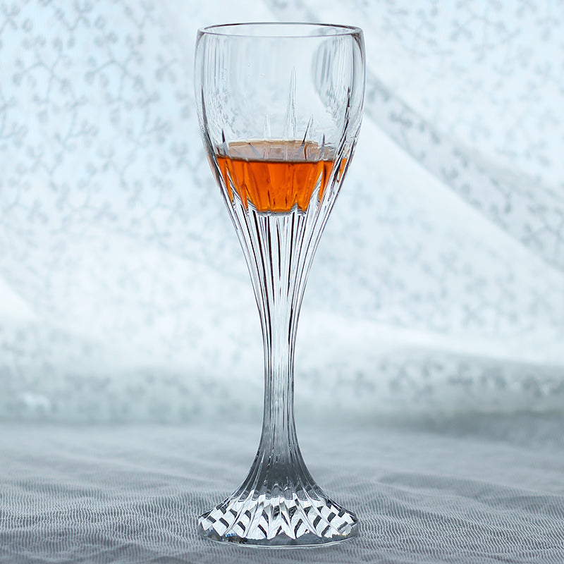 K9 Crystal Cut Champagne Flute Stemmed Wine Glass