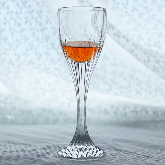 K9 Crystal Cut Champagne Flute Stemmed Wine Glass