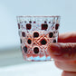 QJ-05  35ml Handmade ruby red edo kiriko chilled sake glass 1.5 oz min shot glass for whiskey, vodka, tequila
