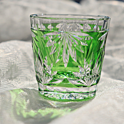 Leaf Lead-Free Cut-to-Clear Crystal Mini Liquor Tumbler
