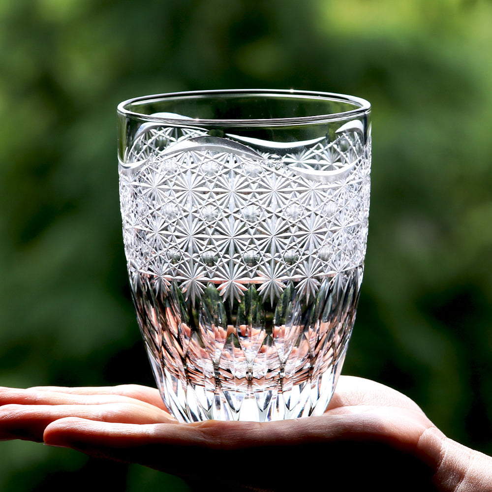 Smoke Grey Edo Kiriko Whiskey Tumbler 300ml