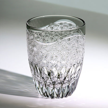 Smoke Grey Edo Kiriko Whiskey Tumbler 300ml