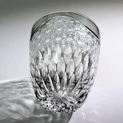 Smoke Grey Edo Kiriko Whiskey Tumbler 300ml