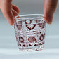 QJ-07 New Hand Cut To Clear Shot Glass 30ml ruby red edo kiriko sake glass 1 oz min glasses for whiskey, vodka, tequila