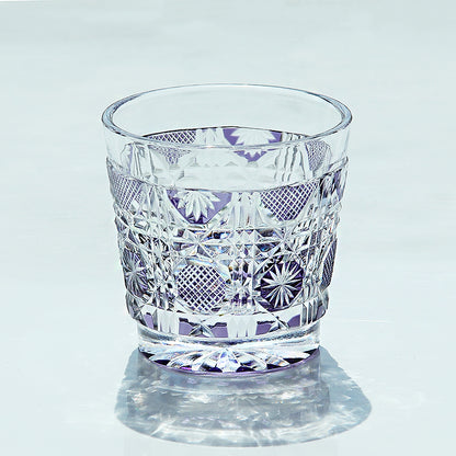 QJ-07 New Purple 35ml edo kiriko sake glass 1 oz min shot glasses for whiskey, vodka, tequila