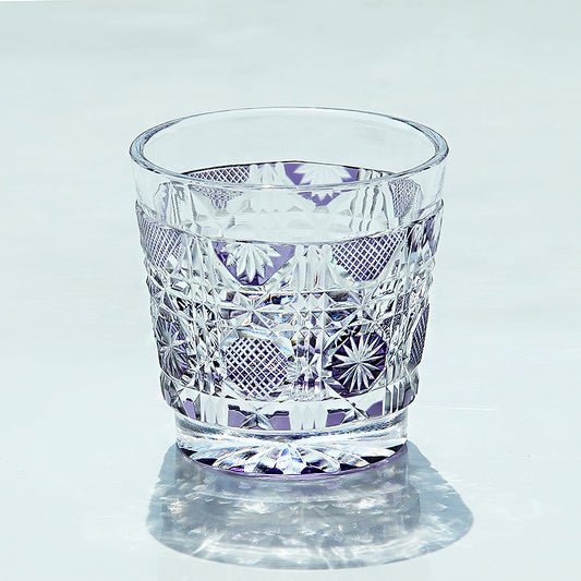 QJ-07 New Purple 35ml edo kiriko sake glass 1 oz min shot glasses for whiskey, vodka, tequila