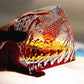 JP-075 Hand Carved Gold Fishing Rocks Cocktail Whiskey Glasses Japanese Edo Kiriko Style Whiskey Glass Tumblers Blue Red
