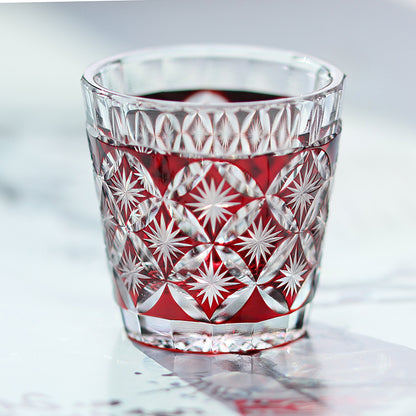 5 Colors Star & Diamond Grid Edo Kiriko Mini Tumbler