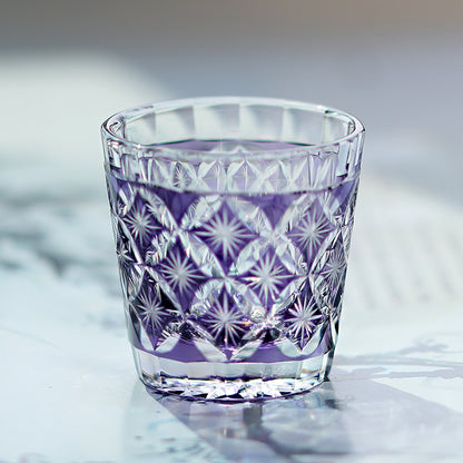 5 Colors Star & Diamond Grid Edo Kiriko Mini Tumbler