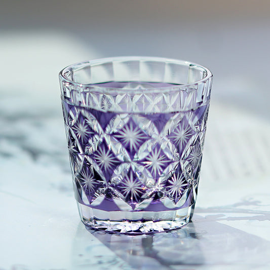 5 Colors Star & Diamond Grid Edo Kiriko Mini Tumbler