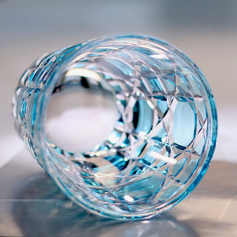JP-045 Sky Blue Crystal Glass Water Tumbler Cocktail Whiskey JP-045 Sky Blue Crystal Glass Water Tumbler Cocktail Whiskey
