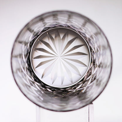 JP-051-4  New 320ml Japanese Style Whiskey Glass Edo Kiriko's Circle Mesh With Gift Box