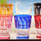 JP-095 Black Japanese Edo Kiriko Rocks Whiskey Tumbler Diamond Pearl Star-Cut Old Fashioned Glass Black Cased Crystal Glass Cocktail Tumbler
