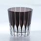 JP-050-6  320ml Hand Cut To Black Whiskey Glasses Edo Kiriko's Asterism Patterns Old Fashioned Tumblers